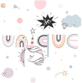 Pościel dla dziewczynki 140x200 cm, UNICORN, dwustronna