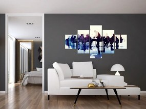 Obraz muzyków (125x70 cm)