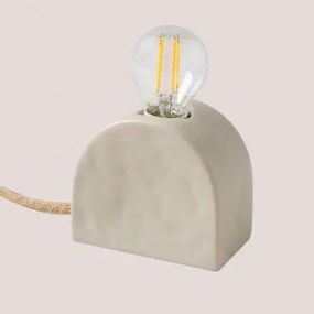 Ceramiczna Lampa Stolowa Fiana Kremowa - Sklum