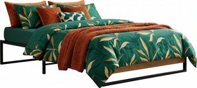 Czarne metalowe łózko pojedyncze 90x200 cm N5-W36