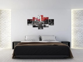 Obraz - Wodospady w jesiennym krajobrazie (125x70 cm)