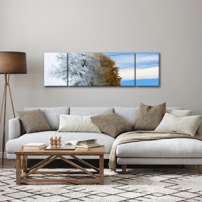 Obraz - Zmiana pór roku (170x50 cm)