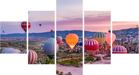 Obraz - Balony na ogrzane powietrze (125x70 cm)