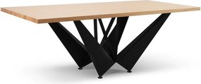 Stół BASSO Dąb do Salonu Jadalni 220 x 100 x 76 cm, Prostokątny