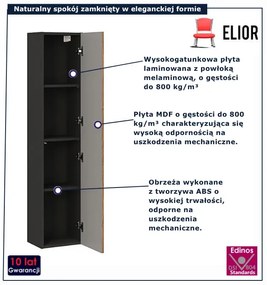 Nowoczesny wiszący słupek łazienkowy K3-M05