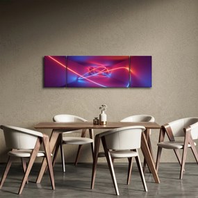 Obraz nowoczesnej abstrakcji (170x50 cm)