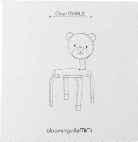 Brązowe krzesło dziecięce Marle – Bloomingville Mini