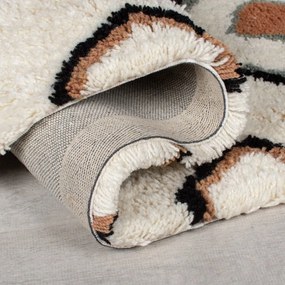 Kremowy wełniany dywan tkany ręcznie 120x170 cm Moroccan Midar – Flair Rugs