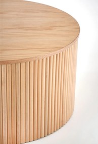 Stolik kawowy okrągły Tamis 80 cm - naturalny