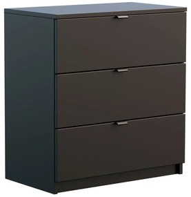 Czarna nowoczesna komoda z szufladami M1-G68