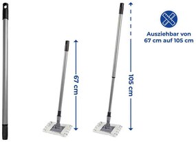 Mop PROFI do mycia łazienki, podłóg i kafli + dwie myjki