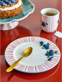 Różowe/kremowe kamionkowe talerze zestaw 4 szt. deserowe ø 20,5 cm Carry – Bloomingville