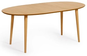 Rozkładany stół w dekorze dębu 90x140 cm Oqui – Kave Home