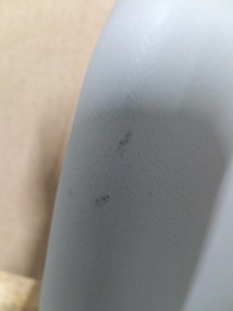 PROMOCJA Jasnoszare krzesło BALI MARK z czarnymi nogami II gatunek