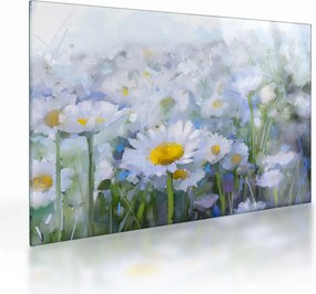 Obraz na szkle - W stokrotkach (70x50 cm)
