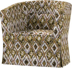Pokrowiec na fotel Ektorp Tullsta kolor wielokolorowy tkanina strukturalna, wzorzysta