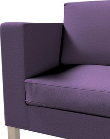 Pokrowiec na sofę Karlanda rozkładaną, krótki kolor fioletowy tkanina strukturalna