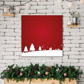 Obraz Canvas Choinki Święta Płatki Śniegu