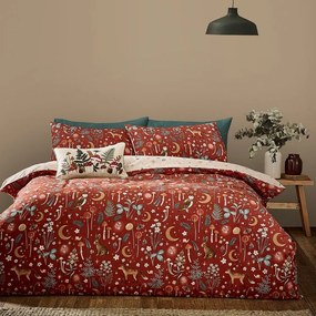 Ceglasta pościel dwuosobowa 230x220 cm Enchanted Twilight Animals – Catherine Lansfield