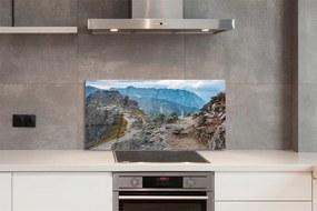 Szklany Panel Majestatyczne Pasmo Górskie