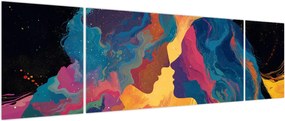 Obraz - Kosmiczna miłość (170x50 cm)