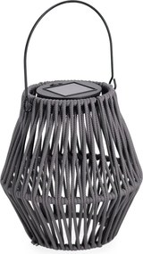 Szary lampion LED solarny (wysokość 17 cm) Juny – Yes Everyday