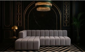 Narożnik w kształcie L GRAND 295 cm, tkanina Salvador, Szary, Lewy