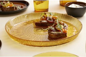 Pomarańczowy szklany półmisek ø 30 cm Kusintha – Bitz