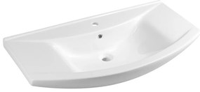 Aqualine - Umywalka wpuszczana ZERO 97x51 cm ceramika/biała