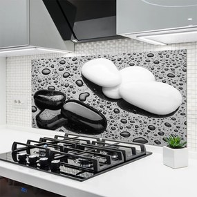 Panel Kuchenny Deszcz Na Gładkich Kamieniach