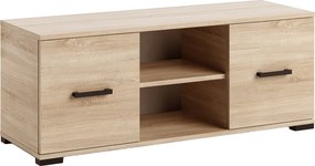 Szafka RTV stojąca ALBANO 122 cm do Salonu pod Telewizor - Dąb artisan