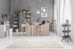 Dywan Shaggy Nano Light Mikrofibra szaro-biały 120 cm x 160 cm