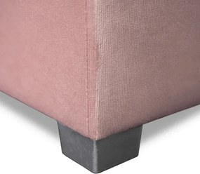 Łóżko Tapczan Młodzieżowe KARO 2 90x200 cm Narożne Różowe