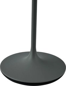 Lampa stołowa ciemnoszara z LED IP65, ładowalna ze stacją ładującą - Bass