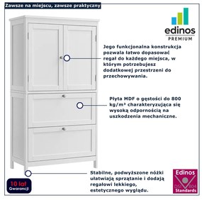 Szafka łazienkowa z szufladami i półkami  D2-M69