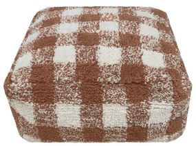 Brązowy puf dziecięcy Vichy Toffee – Lorena Canals