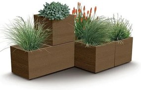 Doniczka MADERA CASE ECO WOOD 77 cm, brązowy, M