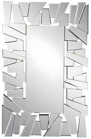 Lustro ścienne ze stali nierdzewnej - Szer. 120 x Wys. 76 cm - UYUNI