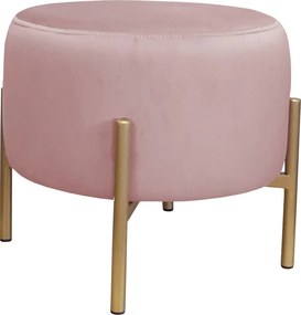 Pufa OLA loft ławka podnóżek metal : Kolor Stelaża - Złoty, Kolor tkaniny - VELVET - MG58, Typ tkaniny - Velvet