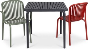 Kwadratowy stół ogrodowy Brene 80 cm, z tworzywa