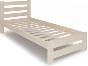 Drewniane jednoosobowe łóżko skandynawskie 80x200 P5-T95