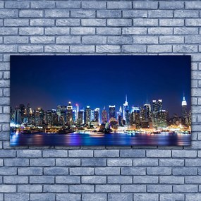 Obraz canvas na ścianę Wieczorne Światła Miasta