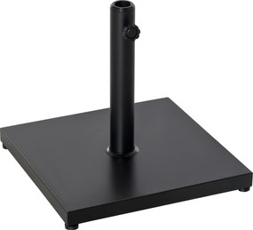 Outsunny Stabilna Podstawa Metalowa do Parasola, Pasuje do Rur Ø30mm Ø35mm Ø38mm, Czarna, 45x45x39cm | Aosom PL