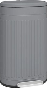 HOMCOM Kosz na Śmieci 30L z Pokrywą i Pedałem, Wyjmowany Wewnętrzny Pojemnik, Funkcja Soft-Close, 36,5 x 31,2 x 60,8 cm, Szary | Aosom PL