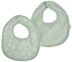 Zielone śliniaki muślinowe zestaw 2 szt. – Bébé Douceur