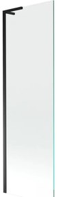 Mexen Next L parawan nawannowy 1-skrzydłowy 60 x 150 cm, transparent, czarny - 895-060-000-03-00-70