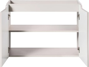 Wisząca szafka umywalkowa 2-drzwiowa Nova 80 cm, kaszmir mat