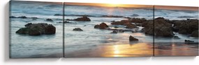 Obraz - Skąpane w słońcu morze (170x50 cm)