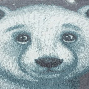 Dywan dziecięcy Bambi Miś niebieski 80 cm x 150 cm