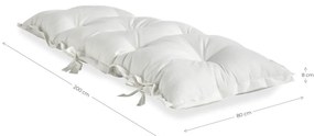 Biały wielofunkcyjny futon odpowiedni na zewnątrz Karup Design OUT™ Sit&amp;Sleep White